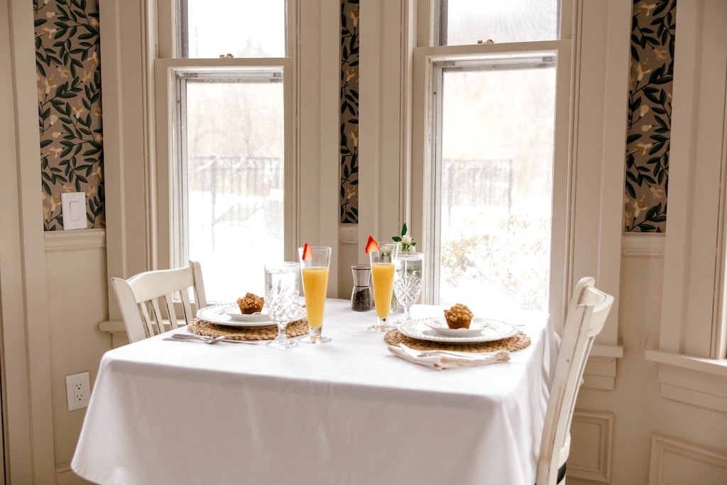 Weekend Getaways in Virginia Start Here! 8 Weekend Getaways in Virginia, photo of breakfast at our romantic inn
